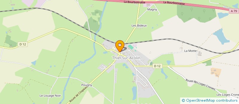 localisation de l'entreprise AU FOURNIL DE THIEL à THIEL-SUR-ACOLIN