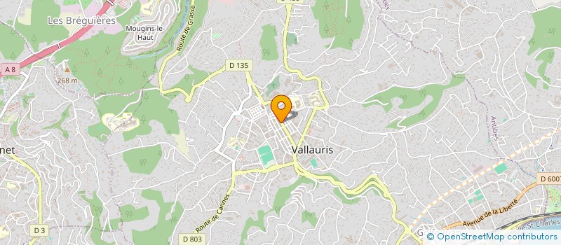 localisation de l'entreprise AU FOURNIL DE VALLAURIS à VALLAURIS