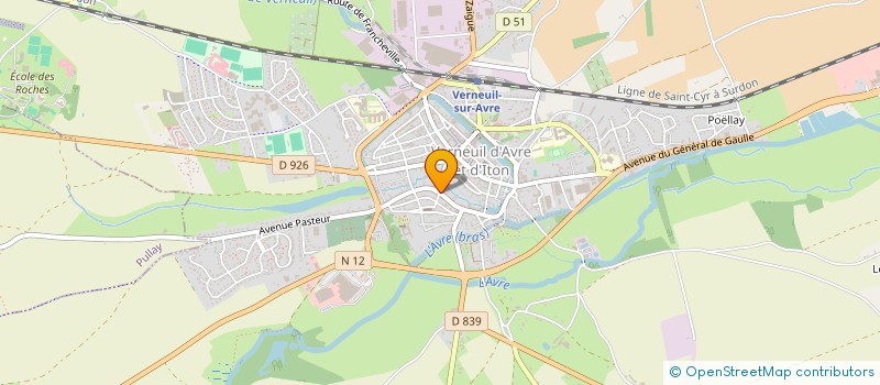 localisation de l'entreprise AU FOURNIL DE VERNEUIL  VERNEUIL D'AVRE ET D'ITON