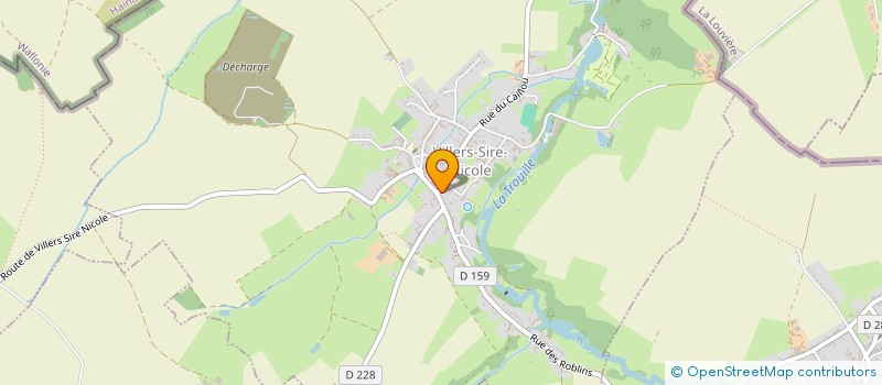 localisation de l'entreprise AU FOURNIL DE VILLERS  VILLERS-SIRE-NICOLE