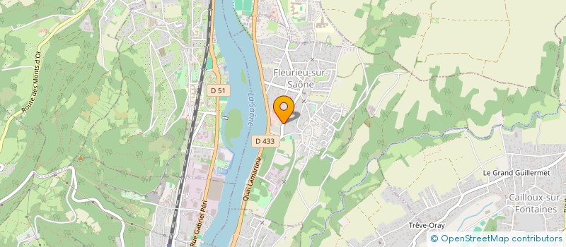 localisation de l'entreprise AU FOURNIL DES DELICES  FLEURIEU-SUR-SAONE