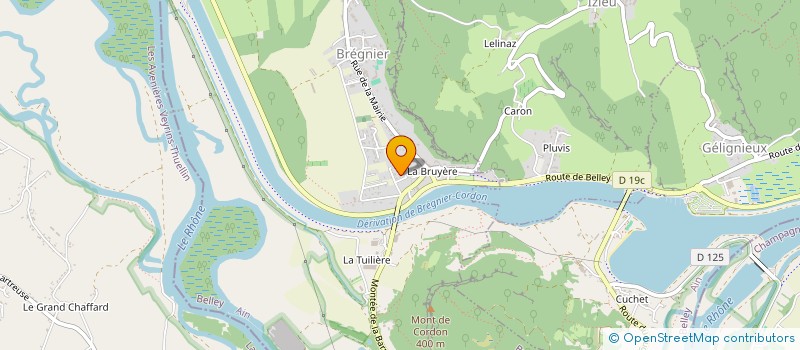 localisation de l'entreprise AU FOURNIL DES GOURMANDS  BREGNIER-CORDON