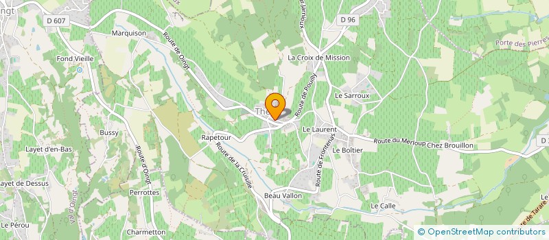 localisation de l'entreprise AU FOURNIL DES VIGNES  THEIZE