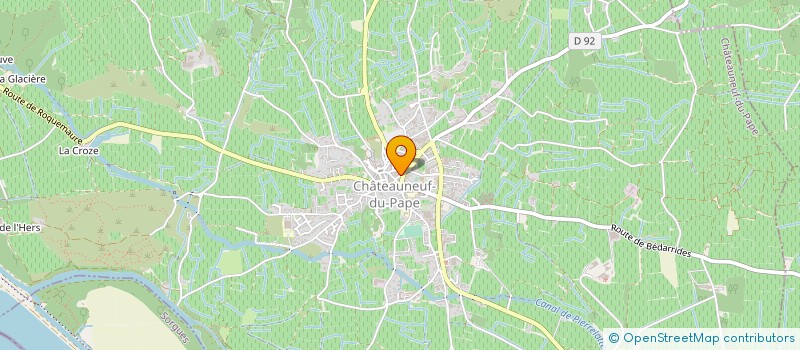 localisation de l'entreprise AU FOURNIL DU CHATEAU  CHATEAUNEUF-DU-PAPE