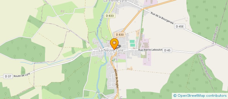 localisation de l'entreprise AU FOURNIL DU DONJON  LA NEUVE-LYRE