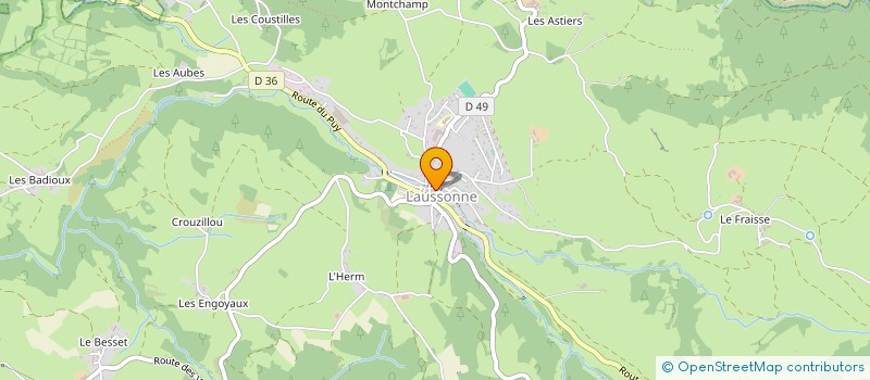 localisation de l'entreprise AU FOURNIL DU TALEMELIER  LAUSSONNE