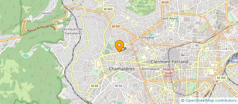 localisation de l'entreprise AU FOURNIL GOURMAND  CHAMALIERES