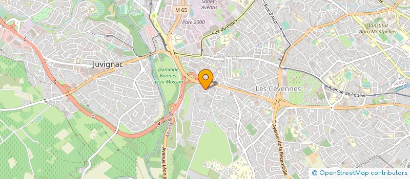 localisation de l'entreprise AU FROID LANGUEDOC à MONTPELLIER