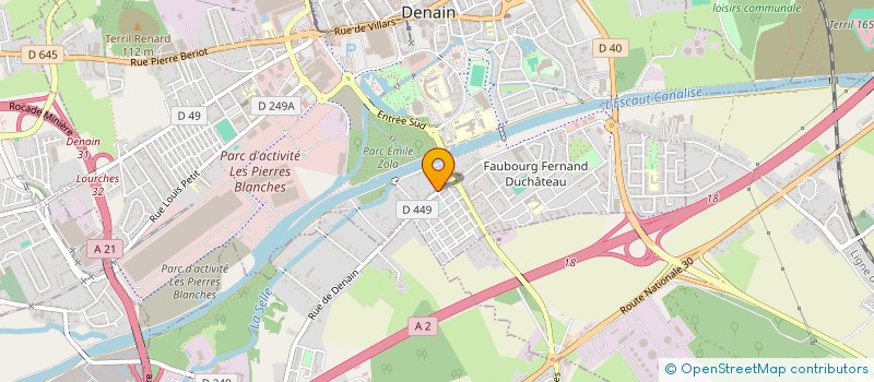 localisation de l'entreprise AU FRUIT D'OR à DENAIN