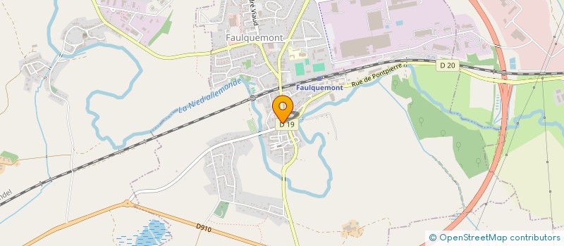 localisation de l'entreprise AU FUME D'ANTAN  FAULQUEMONT