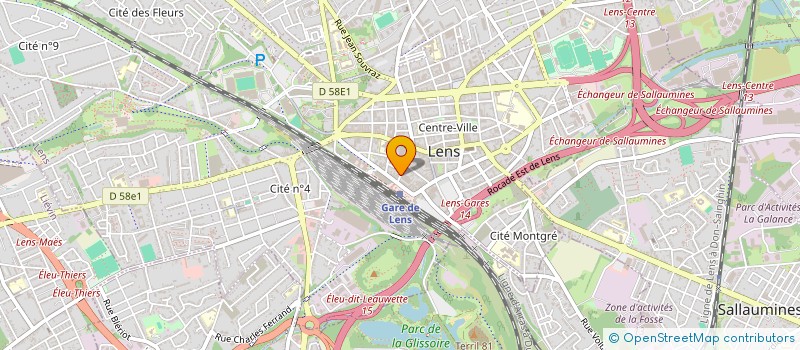 localisation de l'entreprise AU GAI SOURIRE à LENS