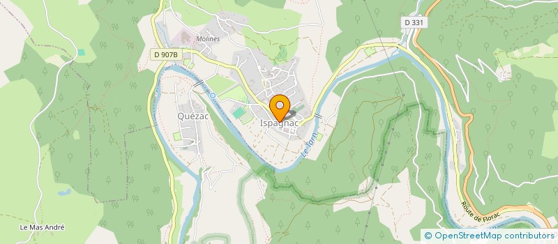 localisation de l'entreprise AU GALETON à ISPAGNAC