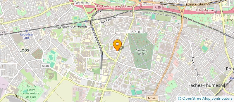 localisation de l'entreprise AU GANT D'ARGENT DU SUD à LILLE