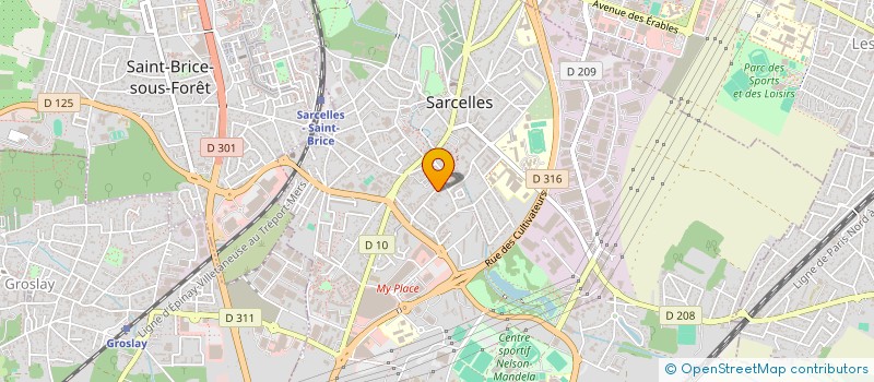 localisation de l'entreprise AU GASTRONOME DERVOIS à SARCELLES