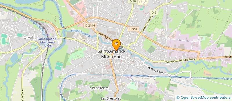 localisation de l'entreprise AU GESTE D'AFILOR  SAINT-AMAND-MONTROND