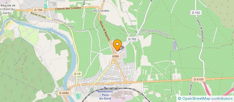 localisation de l'entreprise AU GOURMAND DU PAIN  REMOULINS