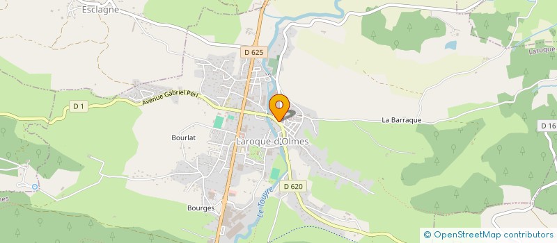 localisation de l'entreprise AU GOURMET à LAROQUE-D'OLMES