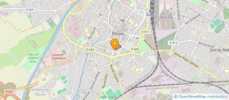 localisation de l'entreprise AU GOURMET D'INDOCHINE à DOUAI
