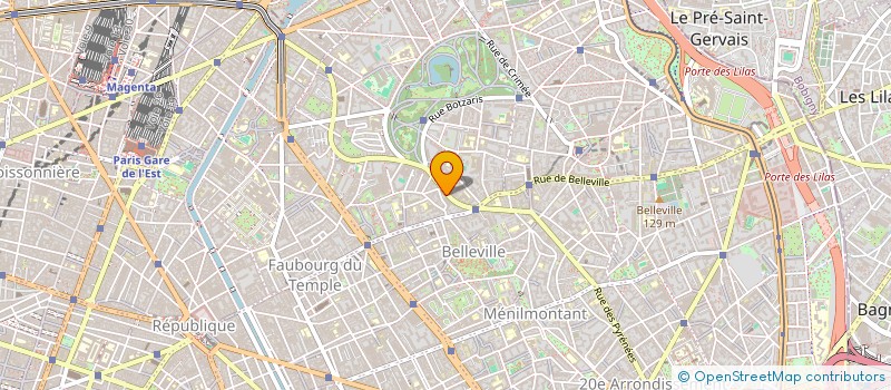 localisation de l'entreprise AU GOURMET DU PARC  PARIS