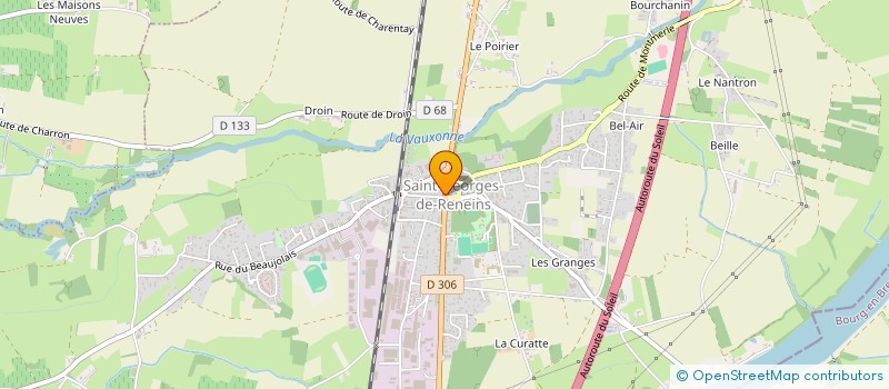 localisation de l'entreprise AU GOURMET RENEIMOIS à SAINT-GEORGES-DE-RENEINS