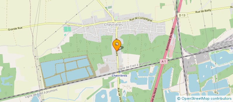 localisation de l'entreprise AU GOUT DU JOUR  CHEVRIERES