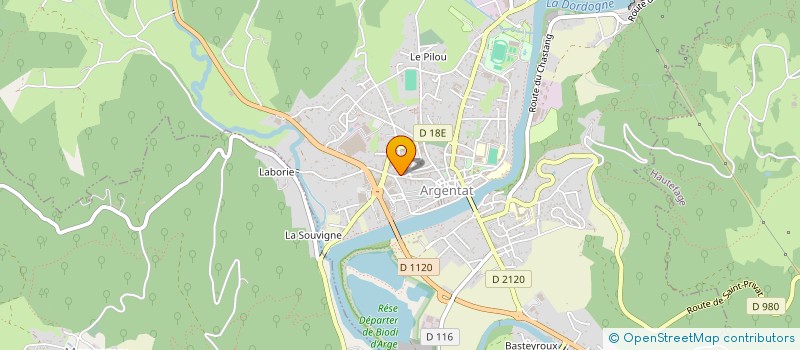 localisation de l'entreprise AU GRAIN DE BEAUTE à ARGENTAT-SUR-DORDOGNE