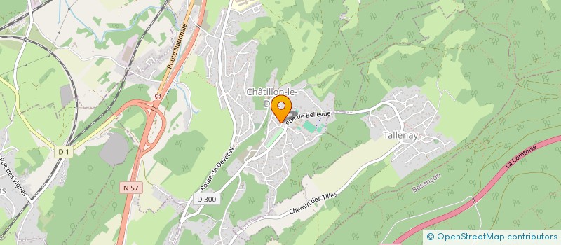 localisation de l'entreprise AU GRAIN DE BLE  DEVECEY