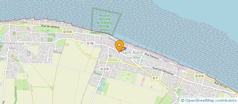 localisation de l'entreprise AU GRAIN DE SEL  SAINT-AUBIN-SUR-MER