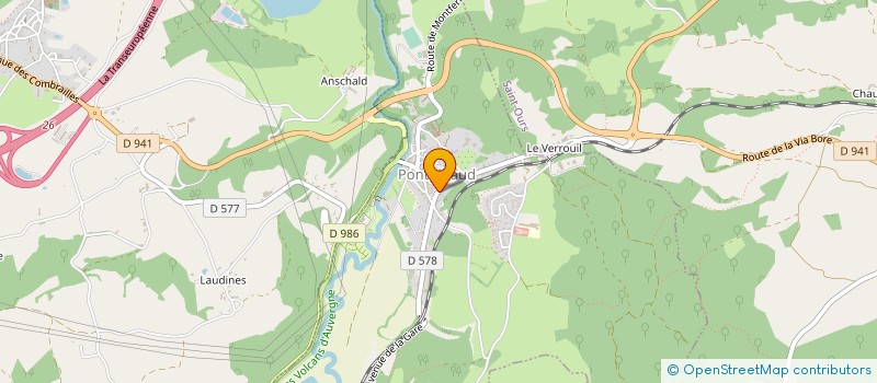 localisation de l'entreprise AU GRAIN VOLCANI'K  PONTGIBAUD