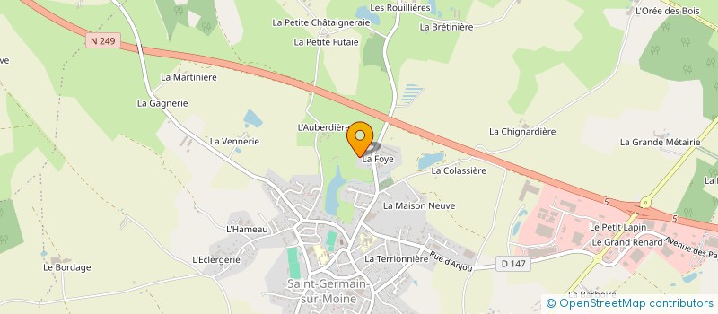 localisation de l'entreprise AU GRAND AIR à SEVREMOINE