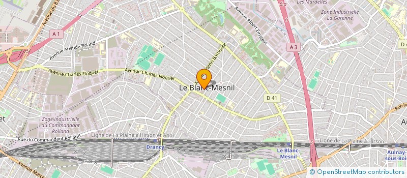 localisation de l'entreprise AU GRAND CAFE à LE BLANC-MESNIL