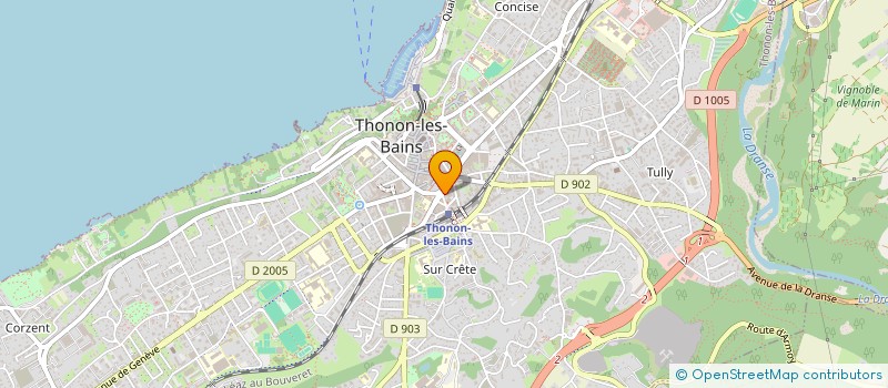 localisation de l'entreprise AU GRAND COEUR à THONON-LES-BAINS