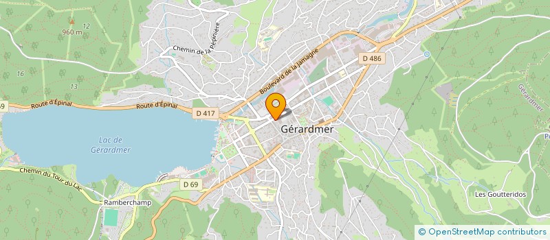 localisation de l'entreprise AU GRAND GNOME GERARDMER  GERARDMER