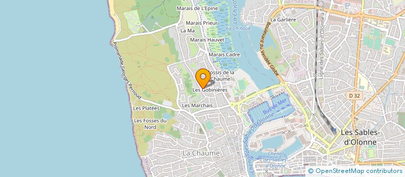 localisation de l'entreprise AU GRAND LARGE à LES SABLES-D'OLONNE