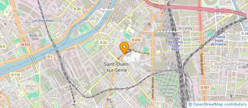 localisation de l'entreprise AU GRAND MANDARIN à SAINT-OUEN-SUR-SEINE