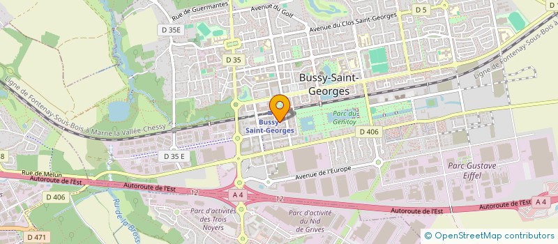 localisation de l'entreprise AU GRAND MARCHE à BUSSY-SAINT-GEORGES