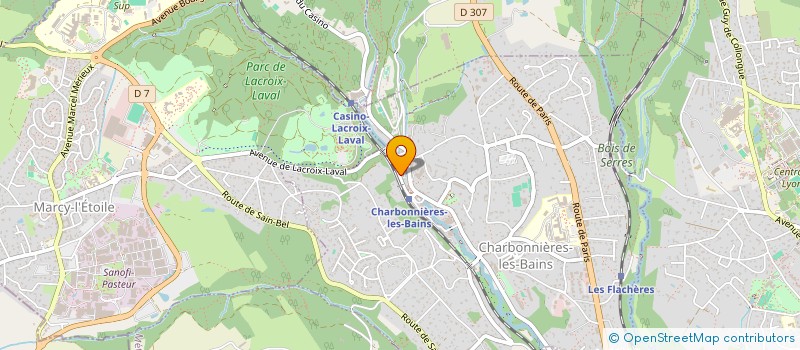 localisation de l'entreprise AU GRE DES FLOTS à CHARBONNIERES-LES-BAINS