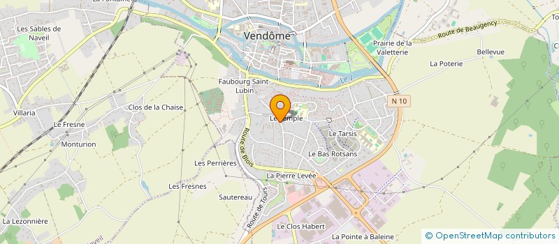 localisation de l'entreprise AU GRE DES ONDES  VENDOME