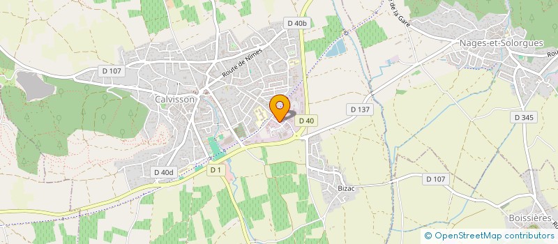 localisation de l'entreprise AU GRE DES SENS à CALVISSON