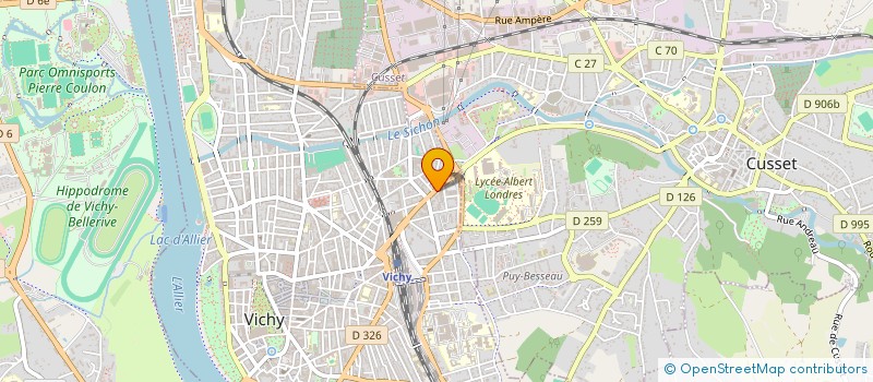 localisation de l'entreprise AU GRE DES VENTS à VICHY