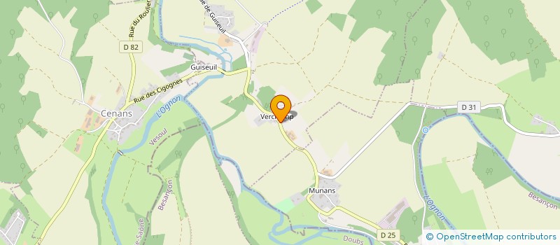 localisation de l'entreprise AU GRE DU PRE  LOULANS-VERCHAMP