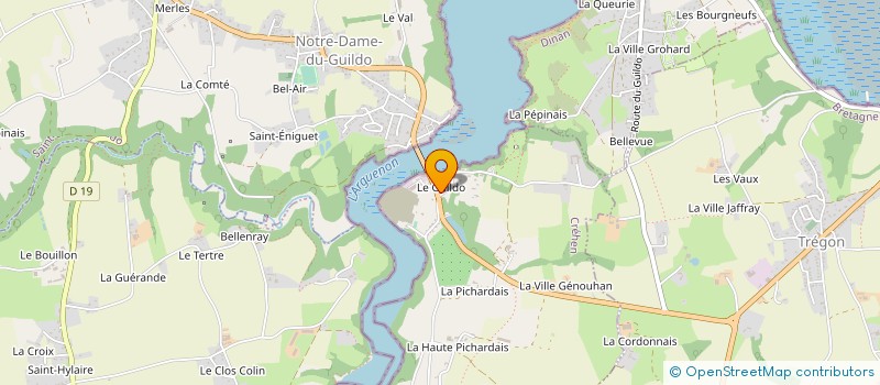 localisation de l'entreprise AU GRE DU VENT  CREHEN