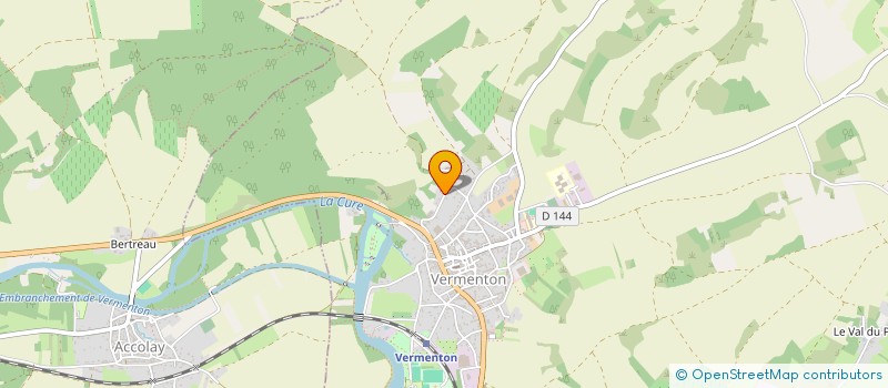 localisation de l'entreprise AU GRE DU VENT - COMITE DES FETES à VERMENTON