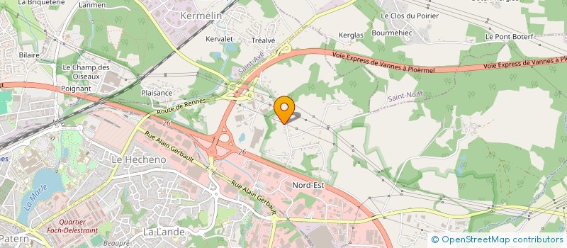 localisation de l'entreprise AU GREE DU VENT à VANNES