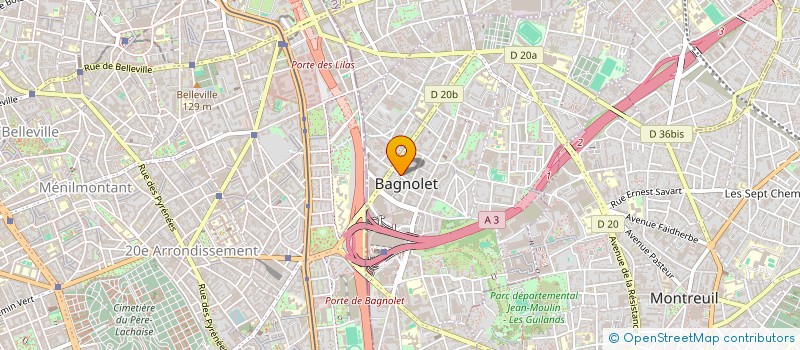 localisation de l'entreprise AU GRENIER à BAGNOLET