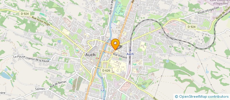 localisation de l'entreprise AU GRENIER D'EDEN  AUCH