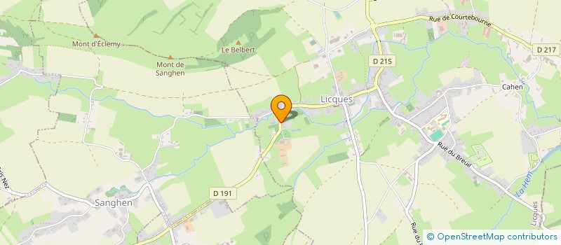 localisation de l'entreprise AU GRENIER DE MATHILDE  LICQUES