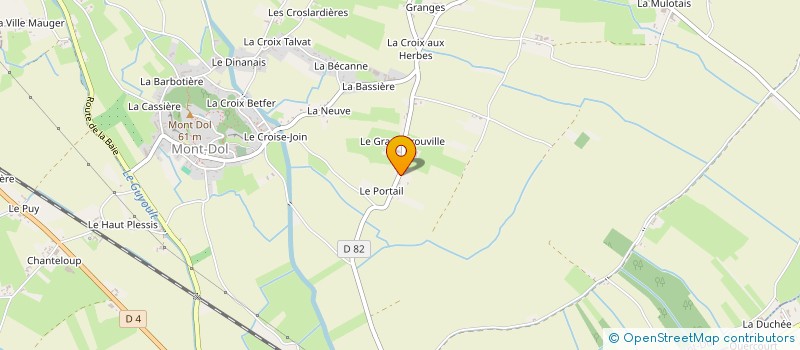 localisation de l'entreprise AU GRENIER DE MERLIN à MONT-DOL