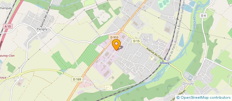 localisation de l'entreprise AU GRENIER MERVEILLEUX à DISSAY