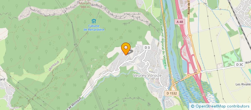 localisation de l'entreprise AU GRES DES ARTS  VEUREY-VOROIZE